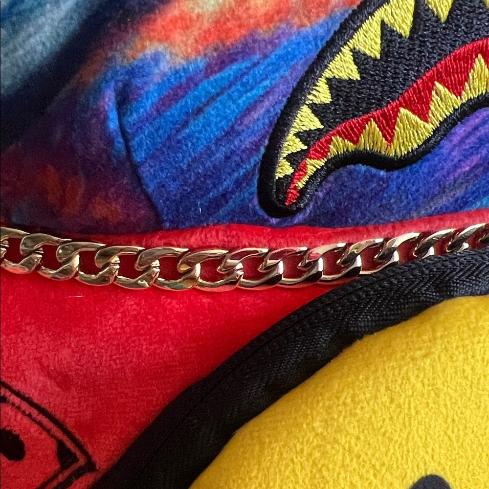 Sprayground Black Backpack with Smiley Tag - Picture 7 of 8